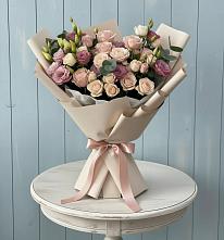 Букет цветов из:  Розы и Лизиантусы #REPLACE_PRED# Болтино