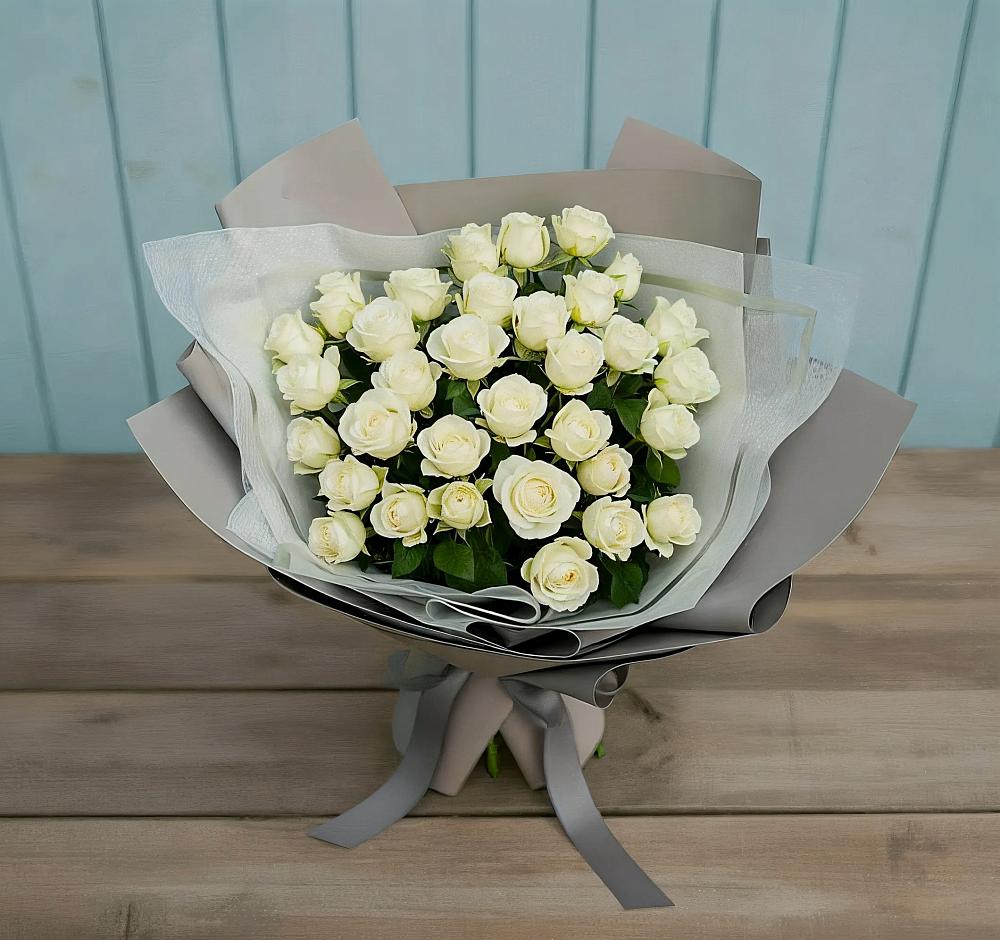 Букет Белоснежная нежность в Болтино
