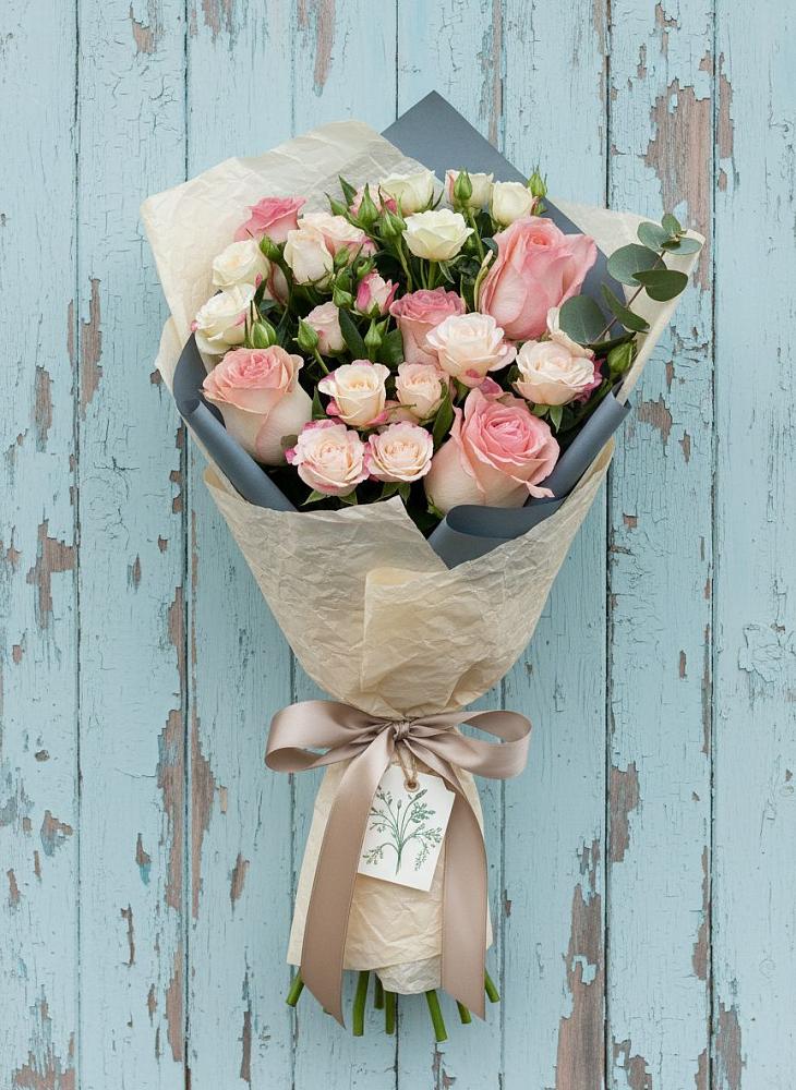 Букет цветов из: Розы в Болтино