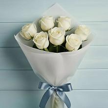 Букет 7 Белых роз Эдлесс Лав #REPLACE_PRED# Болтино