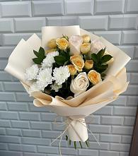 Букет цветов из:  Розы и Хризантемы в Болтино