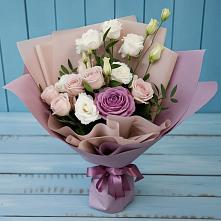 Букет цветов из:  Розы и Лизиантусы #REPLACE_PRED# Болтино