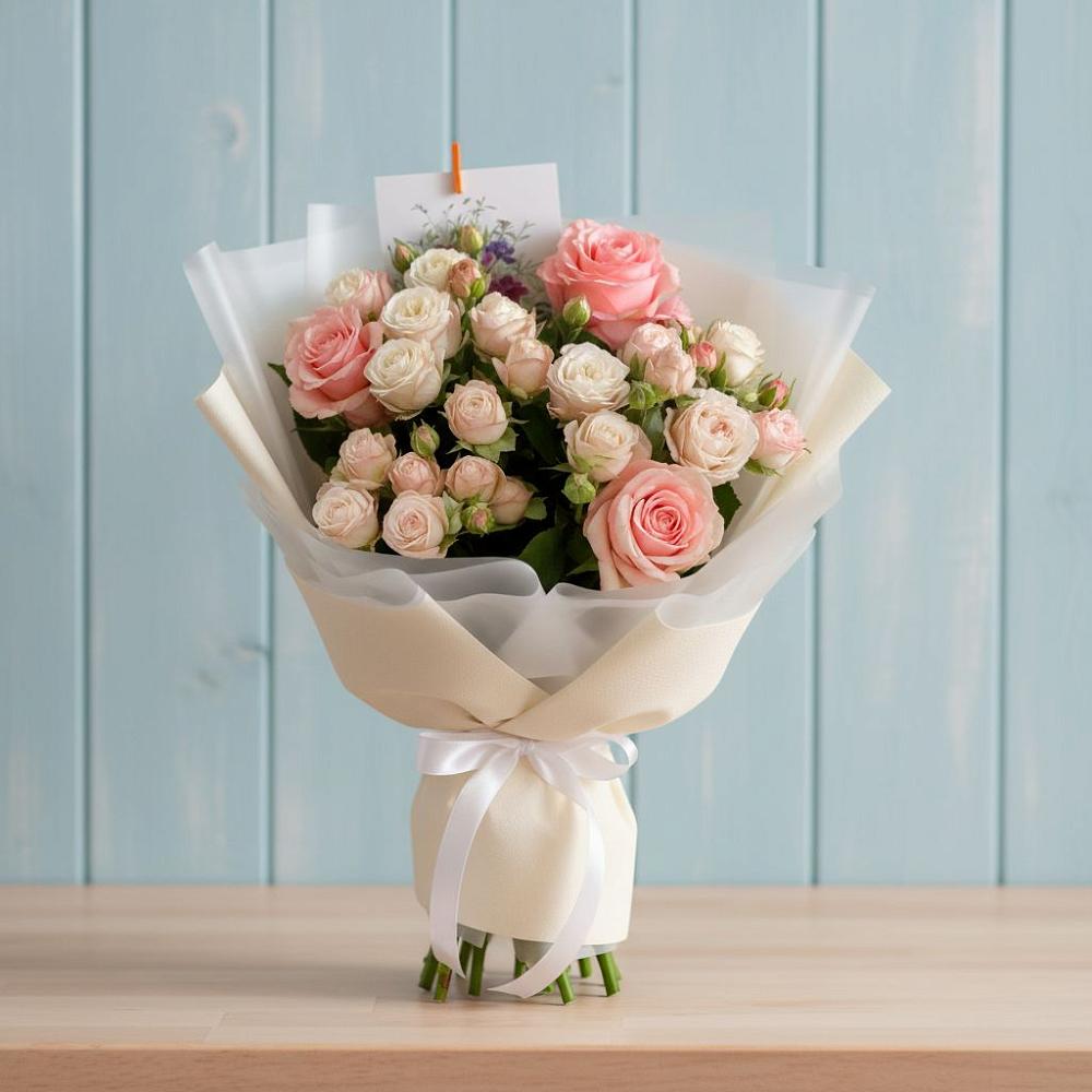 Букет цветов из: Розы в Болтино