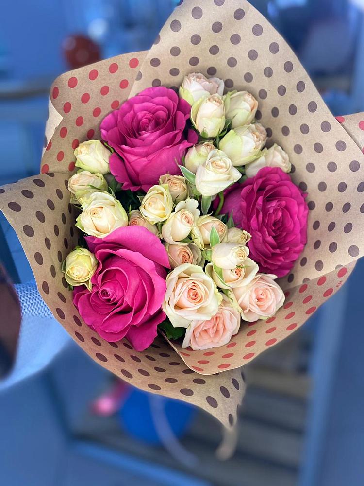 Букет цветов из: Розы в Болтино