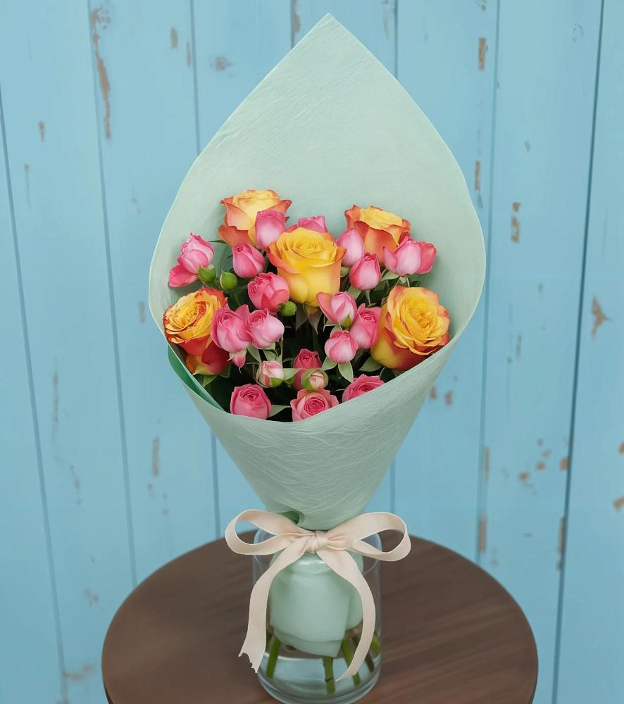 Букет цветов из: Розы в Болтино