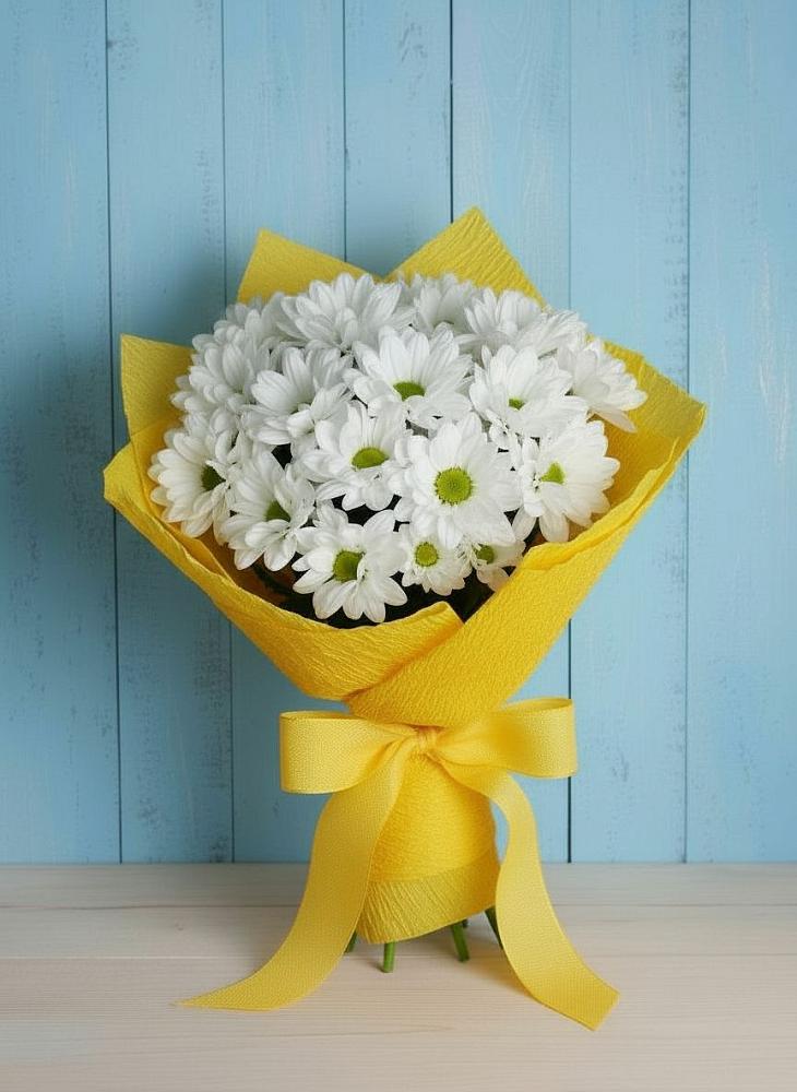 Букет цветов из: Хризантемы в Болтино