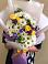 Букет цветов из: Ирисы, Хризантемы и Розы в Болтино