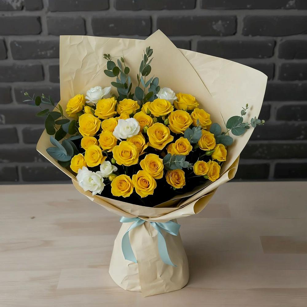 Букет цветов из: Розы в Болтино