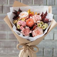 Букет цветов из:  Гвоздики, Хризантемы и Розы в Болтино
