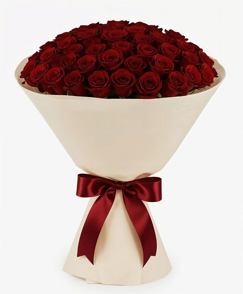 Букет 101 Бордовая роза Блэк Бакарра в Болтино