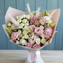 Букет цветов из:  Альстромерии и Розы #REPLACE_PRED# Болтино